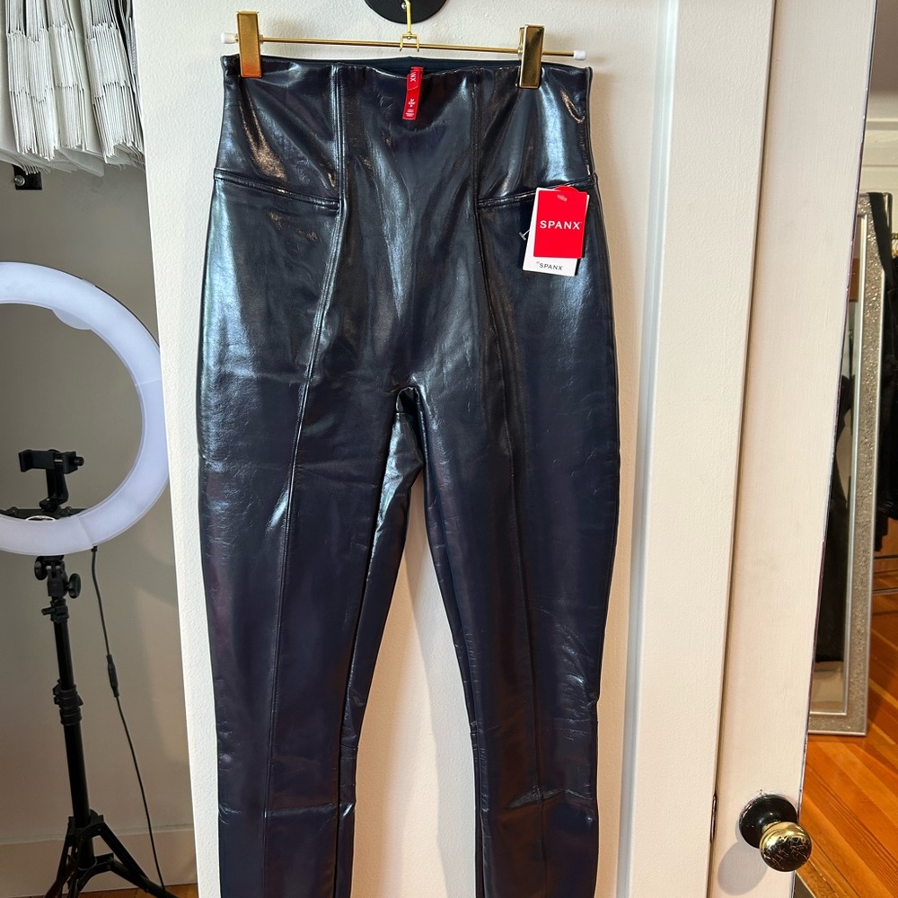 SPANX Navy High-Waisted Leggings - Picture 3 of 3